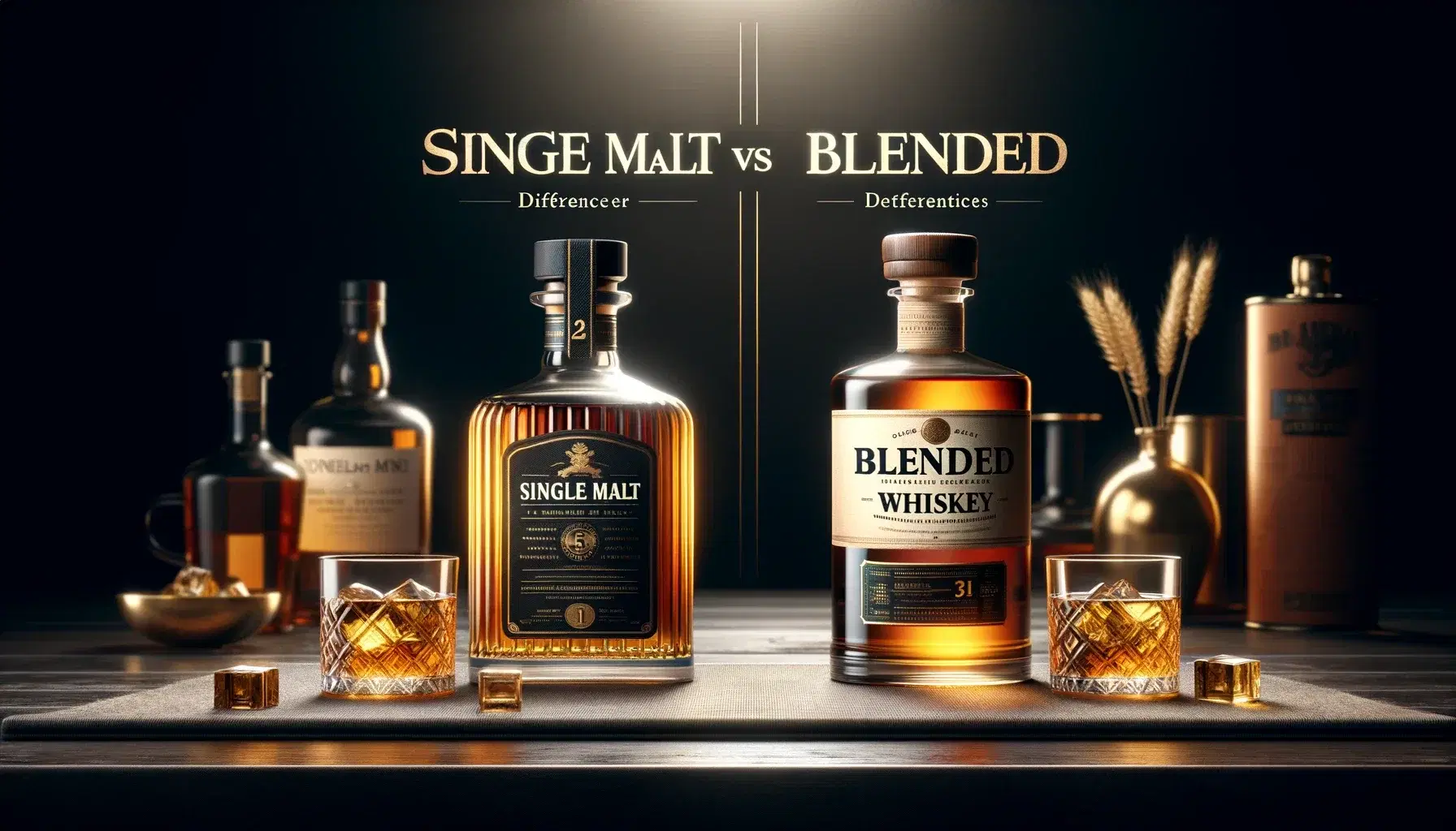 サムネイル シングルモルトとブレンデッドウイスキー:わかばちゃんから学ぶウイスキーの違い